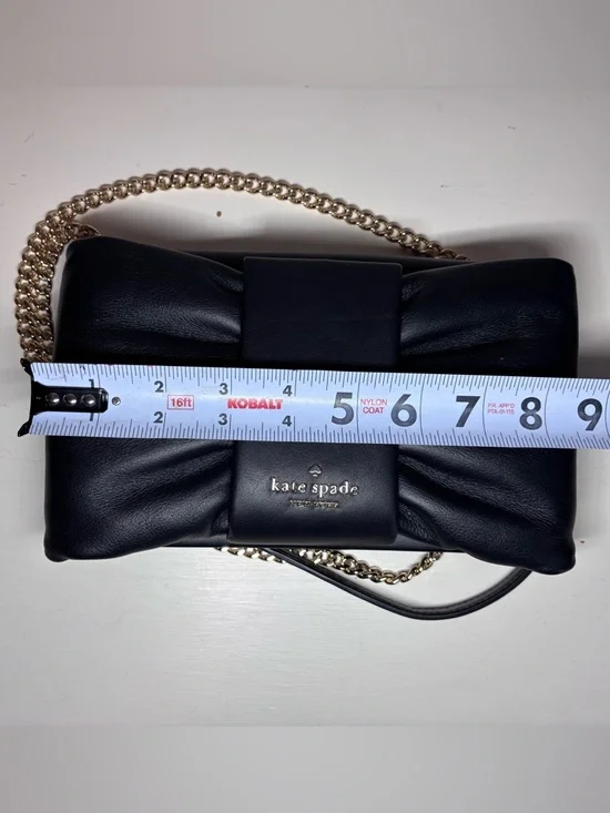 Kate Spade New York Millie Bow Flap Crossbody BLACK - Picture 3 of 11